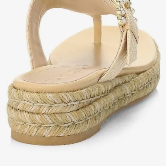 Stuart Weitzman Pearl Buckle Espadrille sandal - Picture 2 of 3